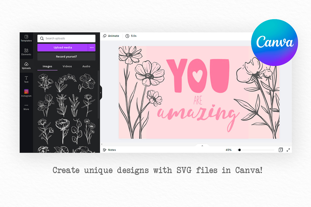 Floral clipart and monograms, vector, an Illustration by harmonia_green_art (Photo 15 of 16)