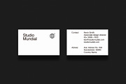 Business cards template: S. Mundial, a Business Card Template by Srg® (Thumbnail 1 of 4)