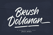 Brush Dollanan - Handwritten Font, a Handwritten Font by Ainun Jinan (Thumbnail 1 of 9)