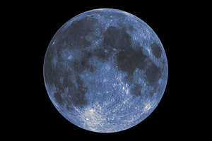 Blue moon, a Nature Photo by Flash My Pixel