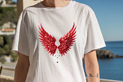 Glitter Angel Wings Sublimation Clip, an Illustration by SVGArt (Thumbnail 3 of 8)