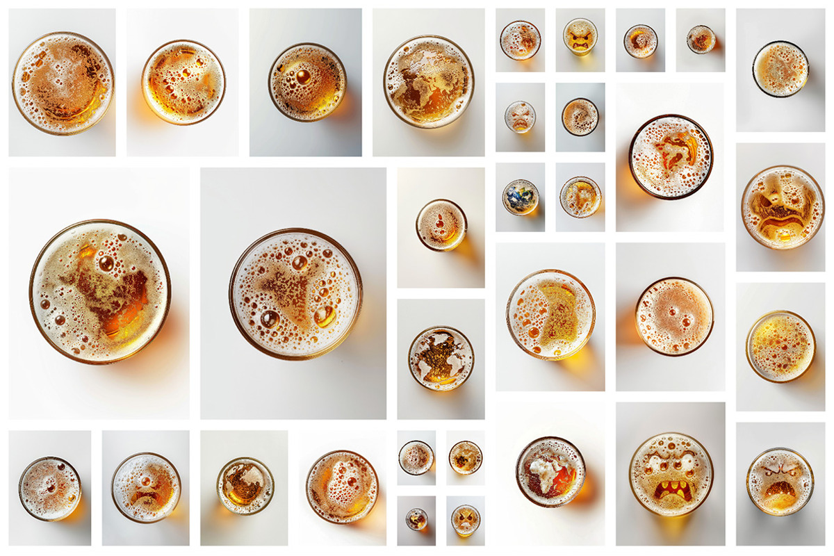 99 Beer foam images, a Food & Drink Photo by Handmadefont (Photo 6 of 10)