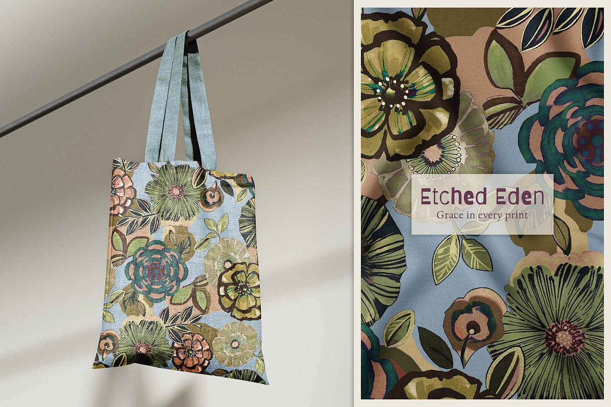 Etched Eden Pattern & Motifs, a Pattern Graphic by GND ART STUDIO (Photo 5 of 8)