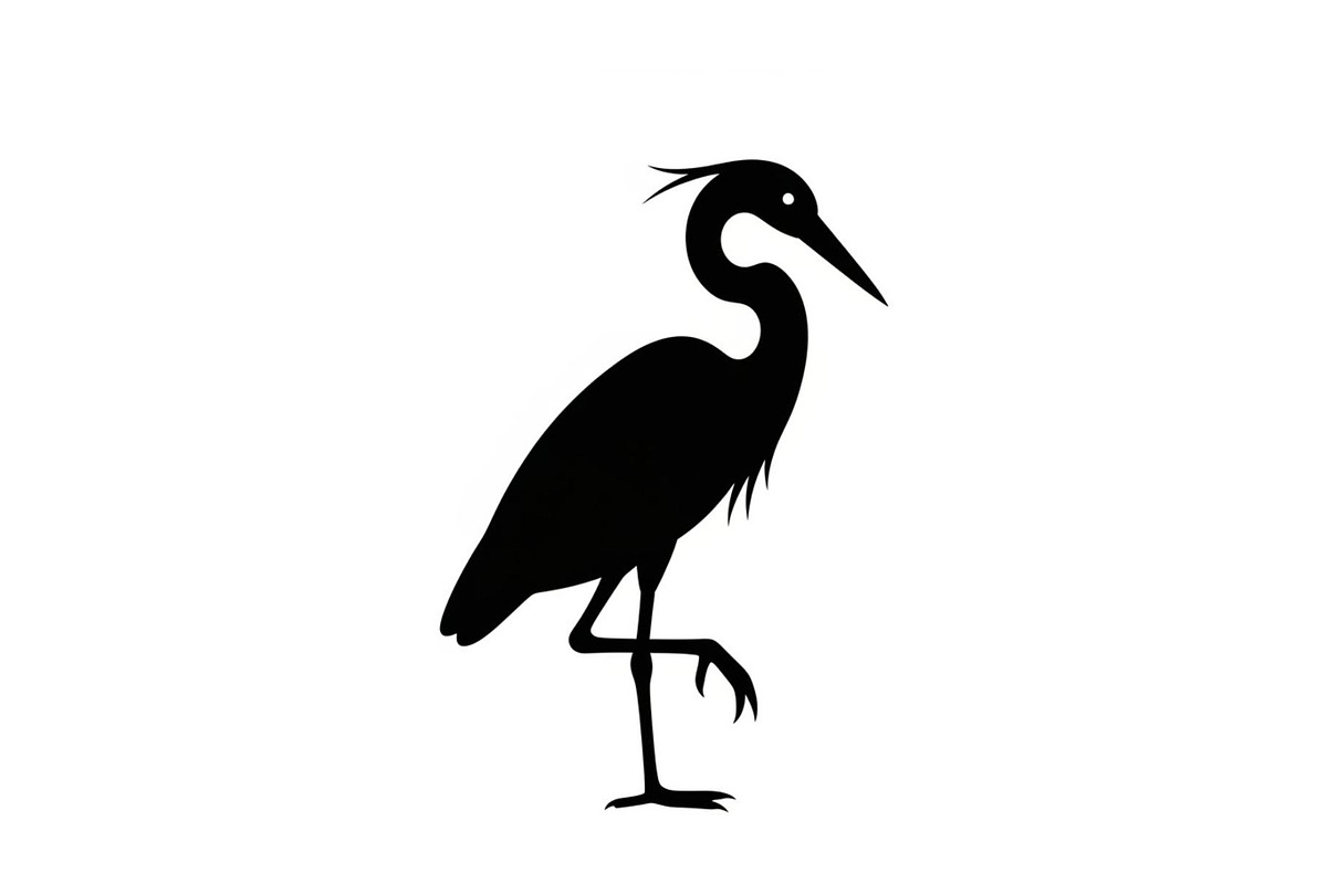 50 Heron Crane Silhouette Bundle, an Illustration by Amazin_art (Photo 7 of 39)