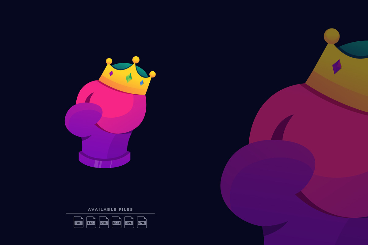 King Punch Logo Illustration, an Object Graphic by Zeer Graphic (Photo 2 of 3)