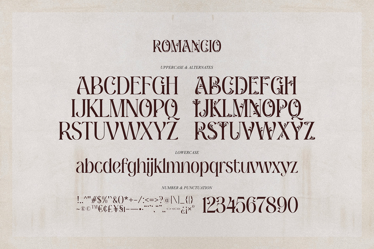 Romancio - Romantic Type, a Serif Font by ikiiko (Photo 6 of 7)
