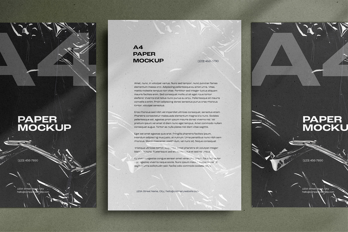 A4 Paper / Stationery Mockups 02, a Pens & Pencil Mockup by dpi (Photo 5 of 11)