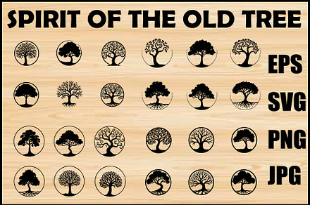 Ancient Tree Spirit Vector Set, an Object Graphic by Creativeshirt