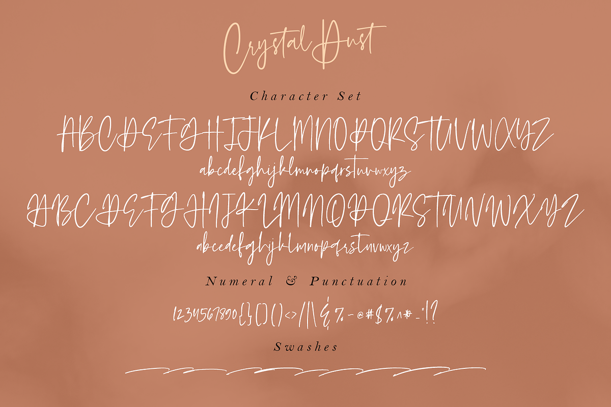 Crystal Dust - Handwritten Font, a Script Font by Megi Satyo Widodo (Photo 17 of 18)