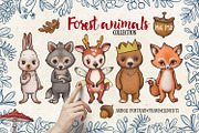 Forest animals, an Animal Illustration by TanyaSchuka (Thumbnail 1 of 5)