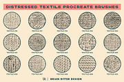 Distressed Textile Procreate Brushes, a Brush Add-On by Brian Ritter Design (Thumbnail 6 of 9)