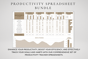 Productivity Spreadsheet Bundle