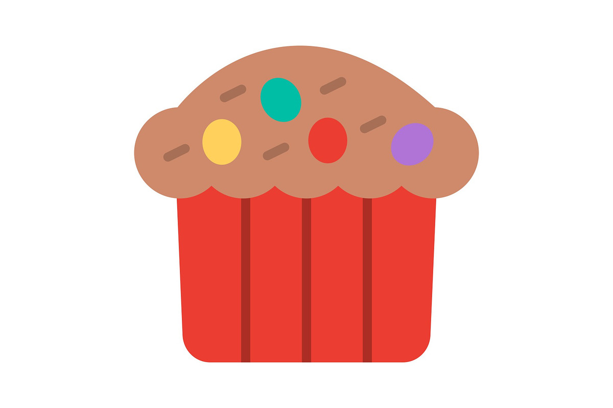 Muffin Flat Icon, a Duotone Icon by Pexelpy (Photo 1 of 2)