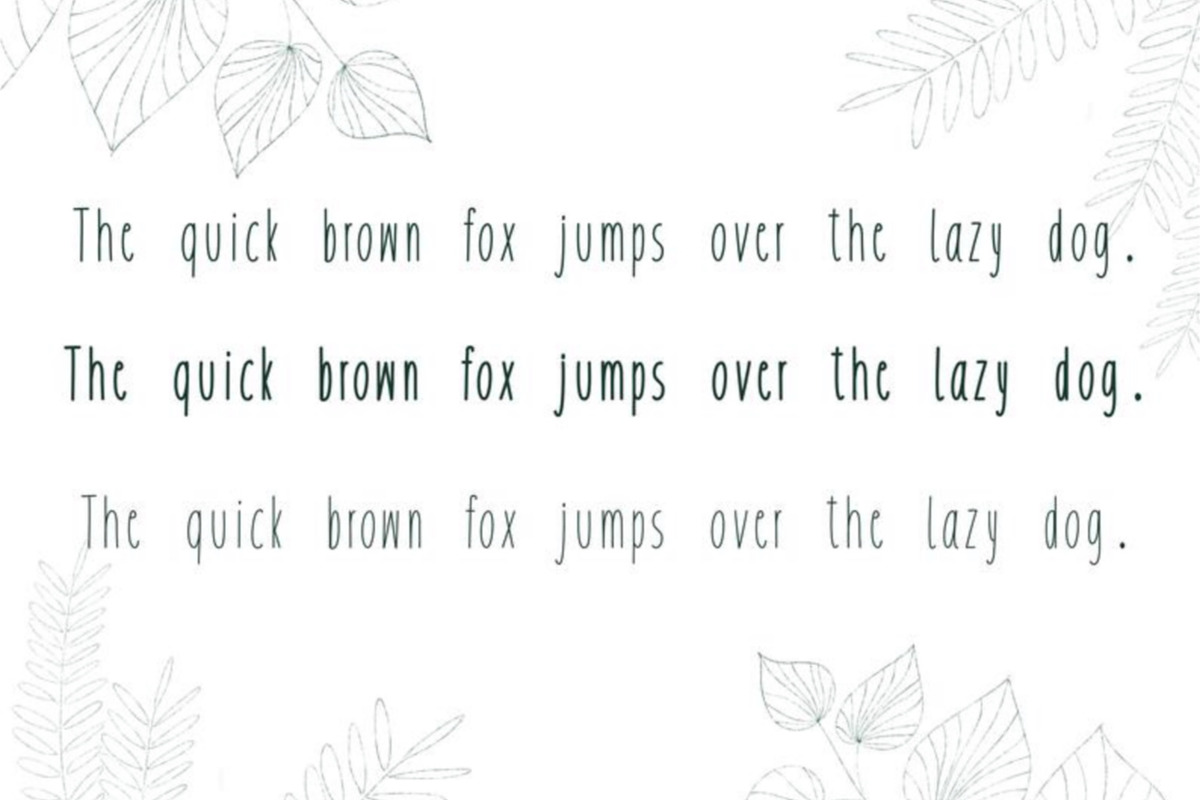 Pine handwritten font preview 5