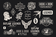 OUTLAW LEGENDS Font Duo + Extra, a Serif Font by Davide Bassu (Thumbnail 4 of 18)