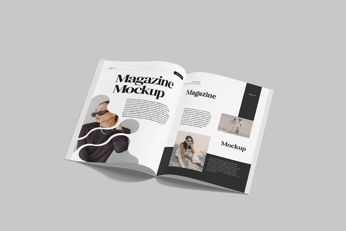 High-Quality Magazine Mockup, a Wearable Device Mockup by safrizalstudio (Photo 1 of 4)