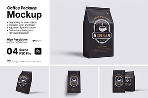 Coffee Package Mockup Bundle Set, a Packaging Mockup by Rielismee