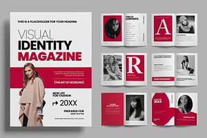 Visual Identity Magazine Template, a Magazine Template by ContestDesign