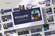 Resume & Portfolio Google Slides, a Presentation Template by fluffstudio (Thumbnail 1 of 4)