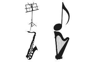 Music Icons Set 1 Procreate Brush