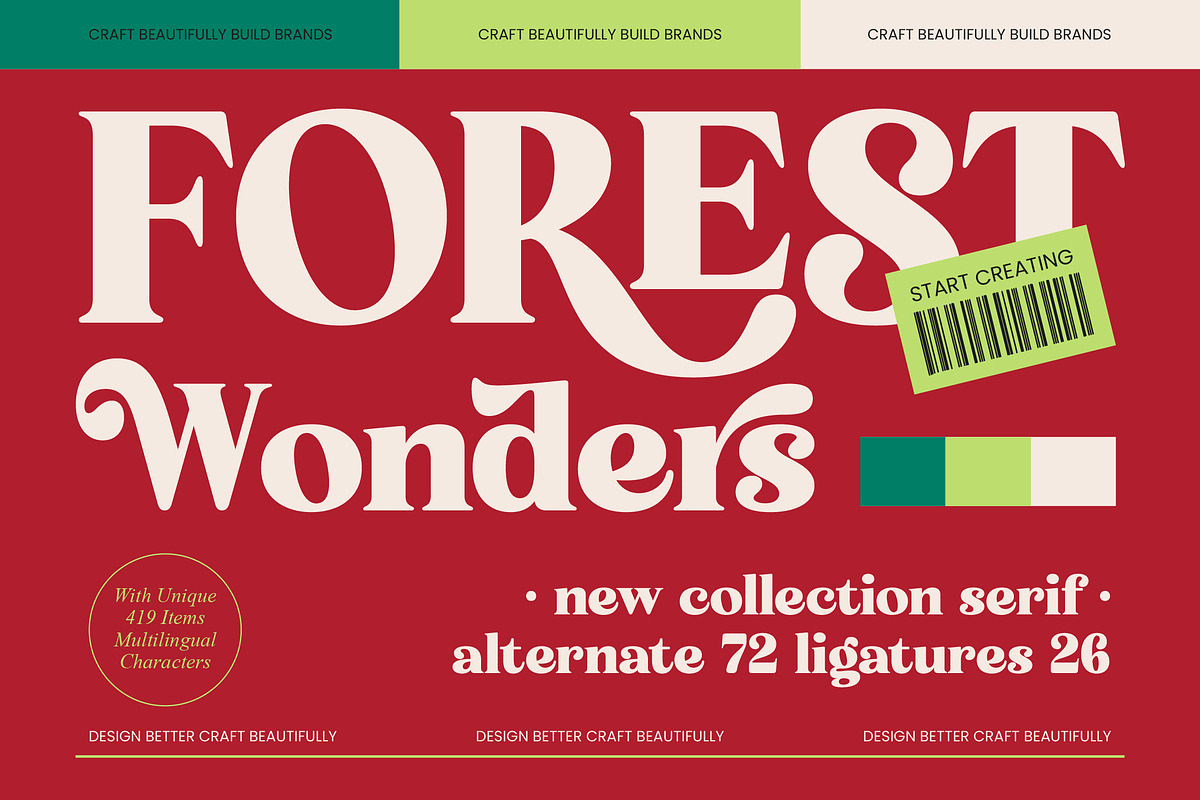 Forest Wonders New Collection Serif, a Serif Font by timelesstype.co (Photo 1 of 10)