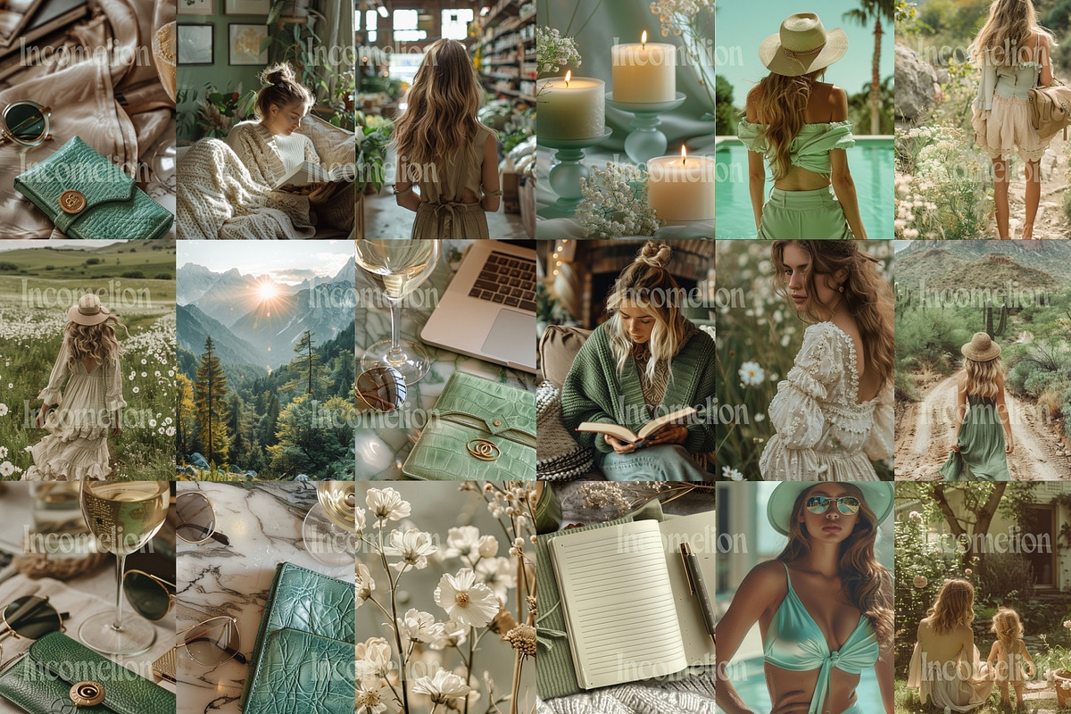 140 Green Serenity Aesthetic Photos, a Beauty & Fashion Photo by Incomelion (Photo 4 of 8)