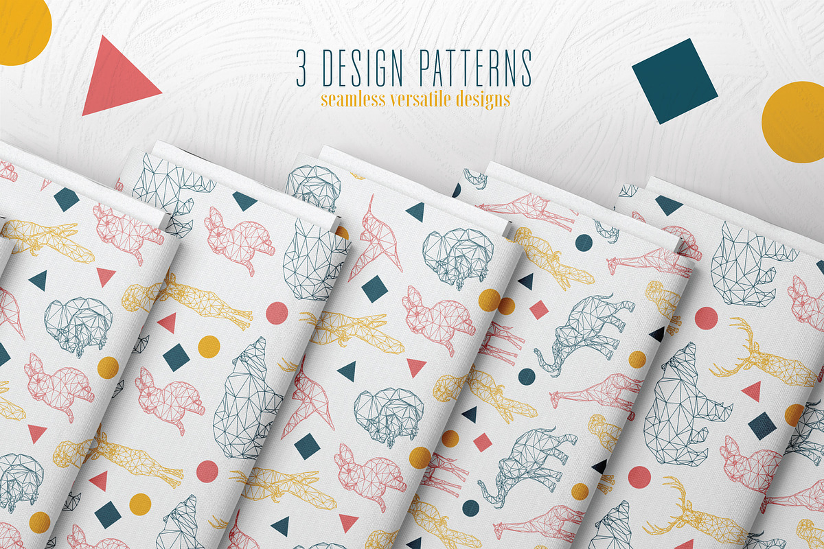 Geometric Animals Designs & Patterns, an Animal Illustration by Pigment Café (Photo 7 of 7)