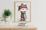 Whimsical Winter Animals Clipart, an Illustration by Libby Wishes (Thumbnail 5 of 7)