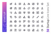 Startup Line Icons Set, an Outline Icon by Voysla's Shop (Thumbnail 2 of 4)