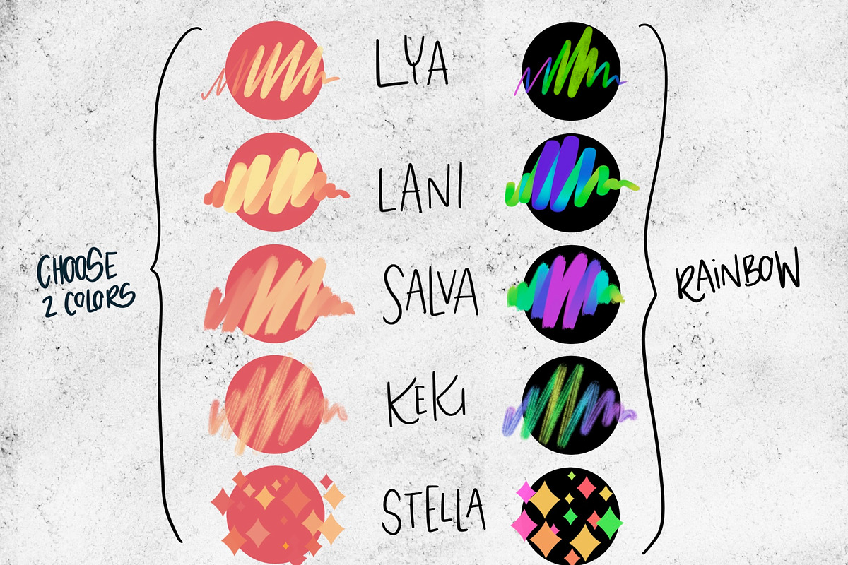 Color Fun - Procreate Brushes, a Brush Add-On by michalhirt (Photo 2 of 7)
