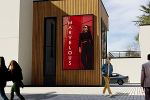 4 Fashion Billboard Mockup