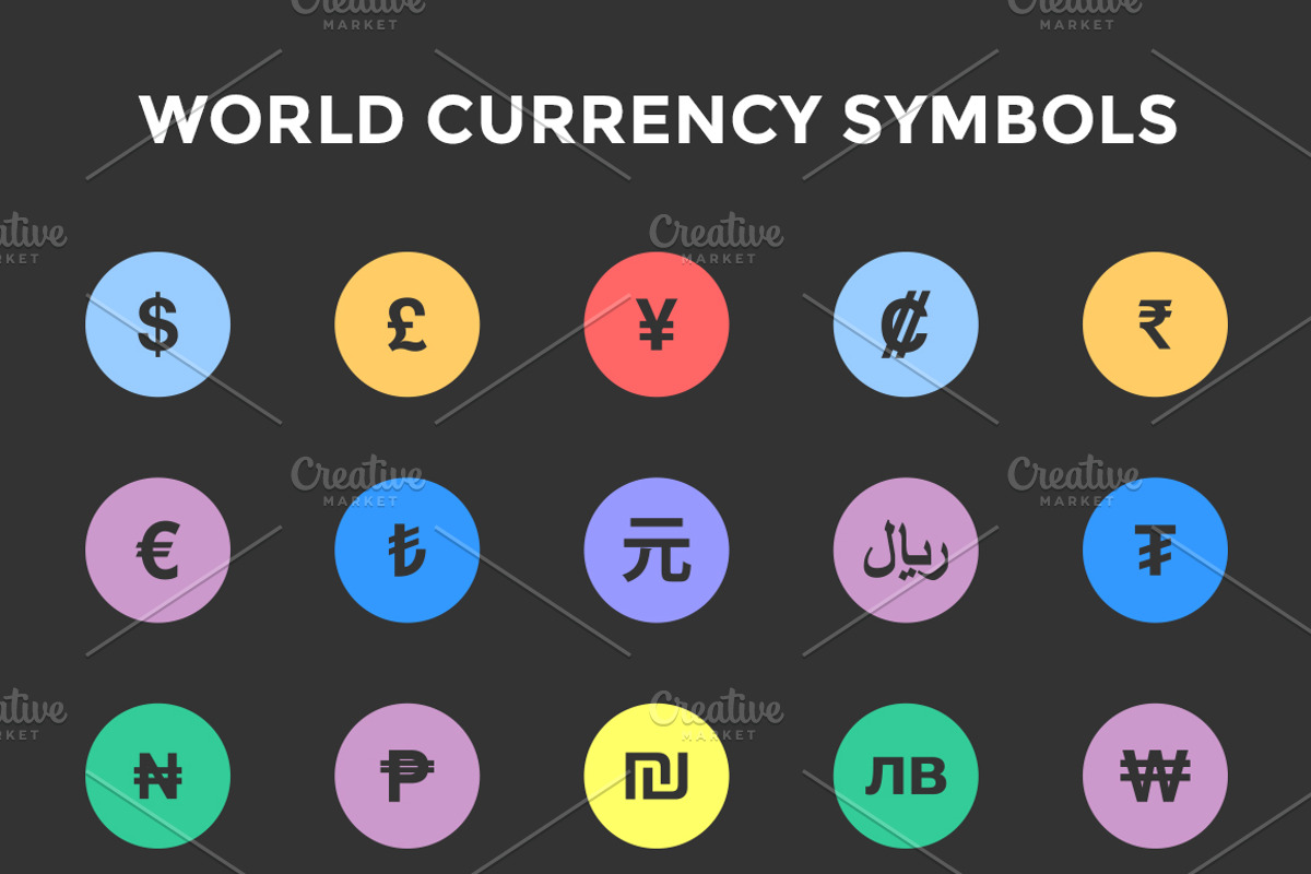 World Currency Symbols / Icons