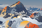 Vector mountains, a Decorative Illustration by ⚞ Kind Illustration ⚟ (Thumbnail 5 of 5)