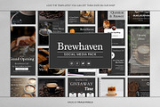 Brewhaven | Coffee Social Media Kit, a Social Media Template by prajapixels (Thumbnail 6 of 6)