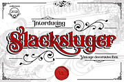 Slacksluger, a Script Font by LetterStock (Thumbnail 1 of 7)