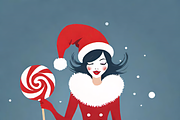 Glam Santa Girls Collection, an Illustration by ETARA by Mea Hau (Thumbnail 5 of 7)