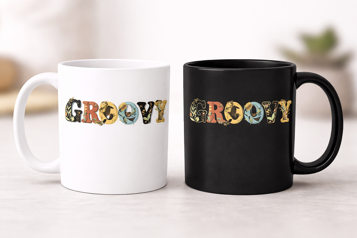 Groovy Retro Floral Typography, a Sport Illustration by Gfx_Store (Photo 2 of 3)