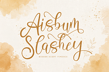 Aisbum Slashey - Modern Script Font