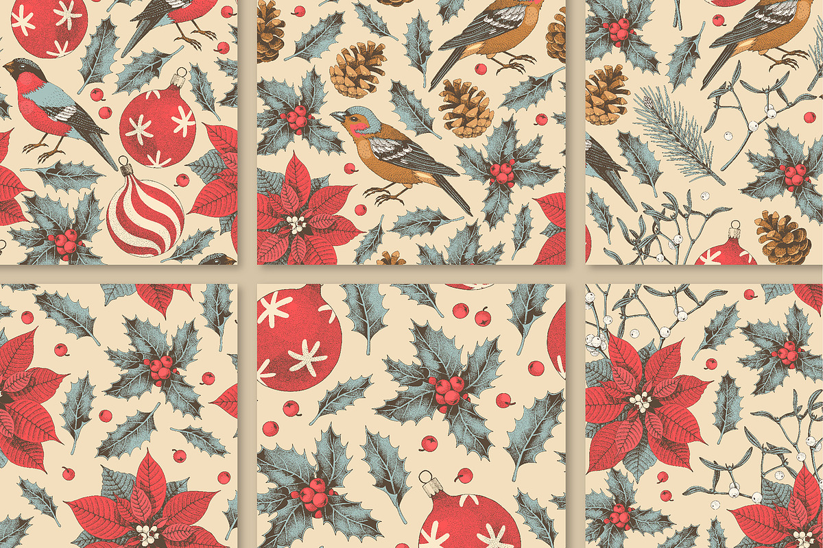 Hand Drawn Christmas, a Pattern Graphic by GreyLilac (Photo 2 of 9)
