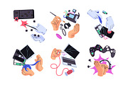 Electronics repair set, ad templates, a Technology Illustration by PaperTrident (Thumbnail 1 of 10)
