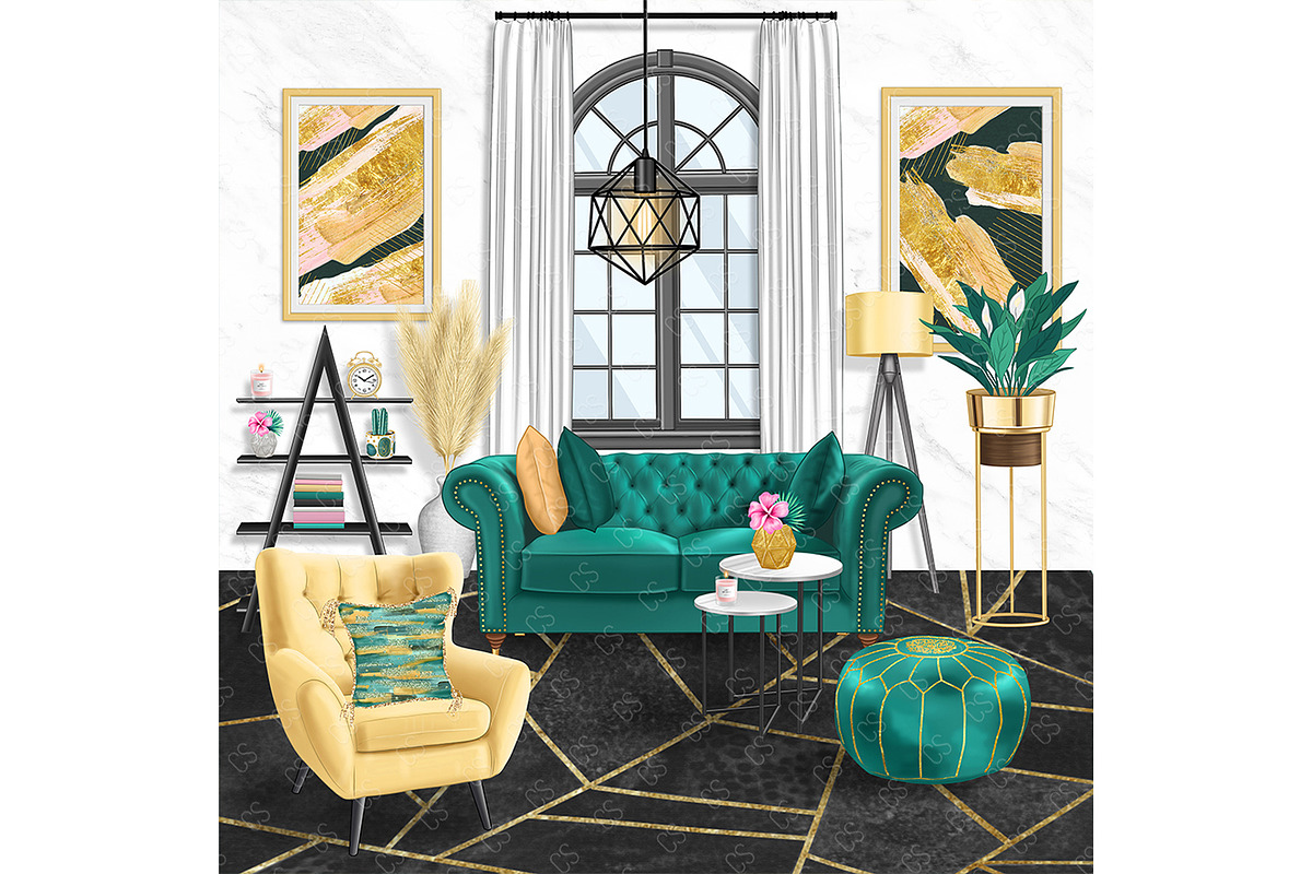 Home digital paper, furniture papers, a Pattern Graphic by Collart Studio (Photo 6 of 9)