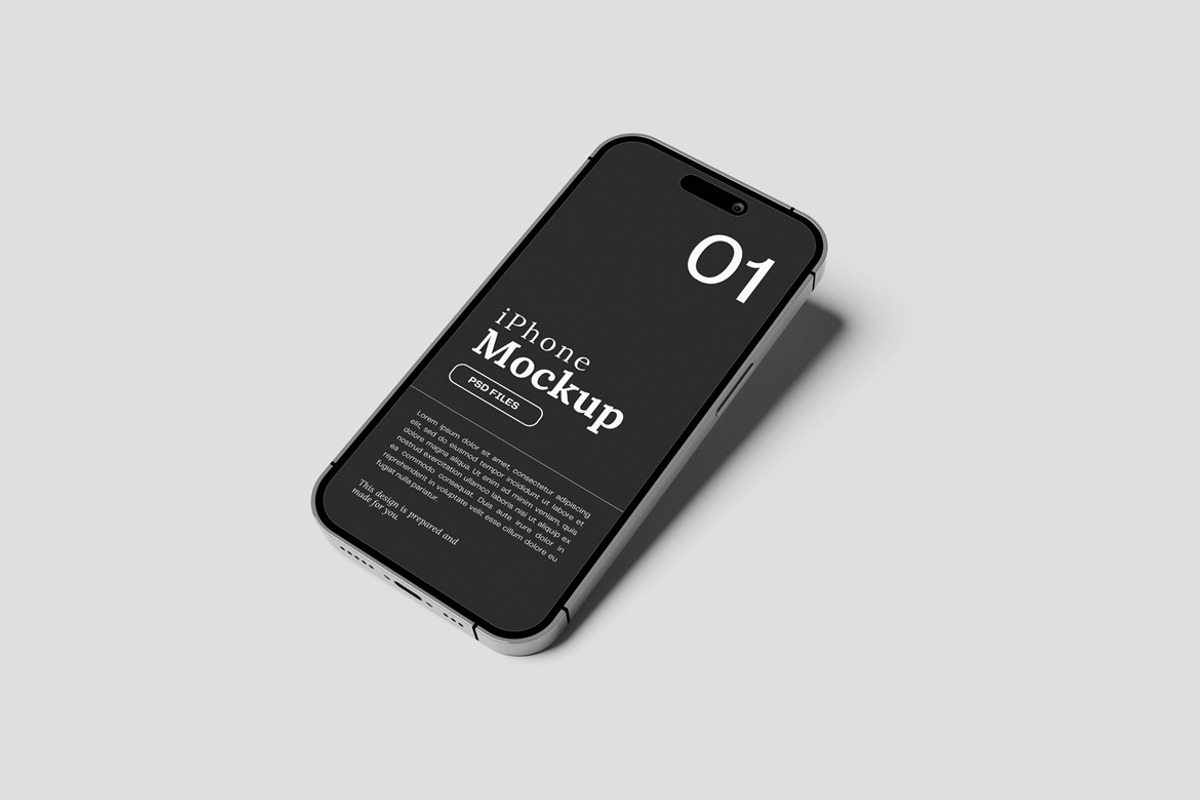 iPhone 15 Pro Max Mockups, an iPhone Mockup by AndikaGraphic (Photo 5 of 7)