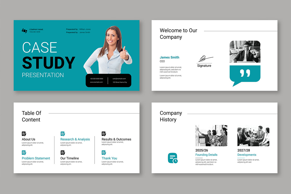 Corporate Case Study Template preview 2