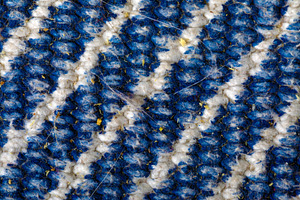 Blue and White Woven Textile, a Background Photo by Ales Munt