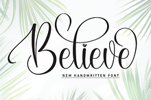 Believe | Script Font