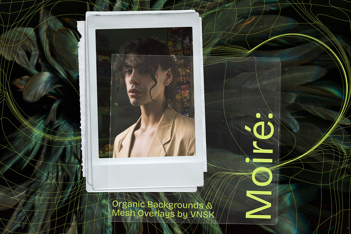 Moire: Backgrounds & Mesh Overlays, a Texture Graphic by Anastasiia VNSK (Photo 1 of 20)