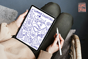 Sunny Summer Essentials Doodle, a Decorative Illustration by RimzStudio (Thumbnail 2 of 4)