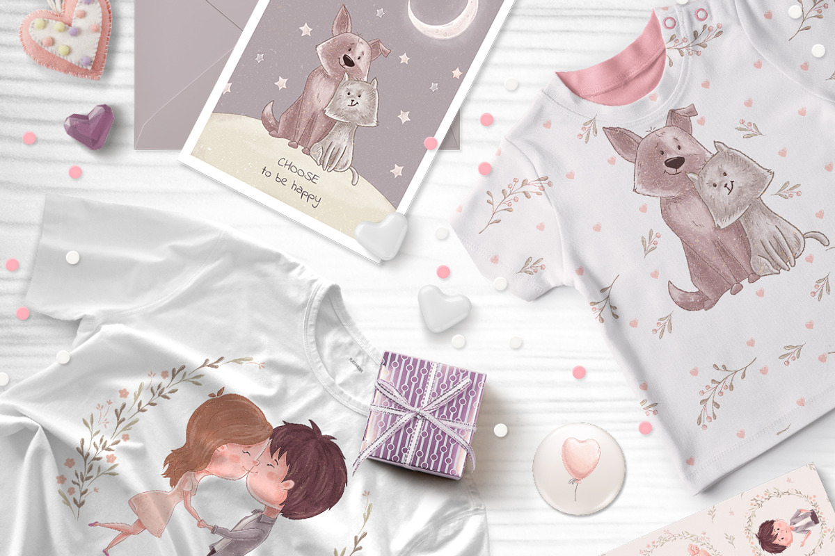 I Love You • romantic collection, a Decorative Illustration by MeadowFox (Photo 2 of 8)