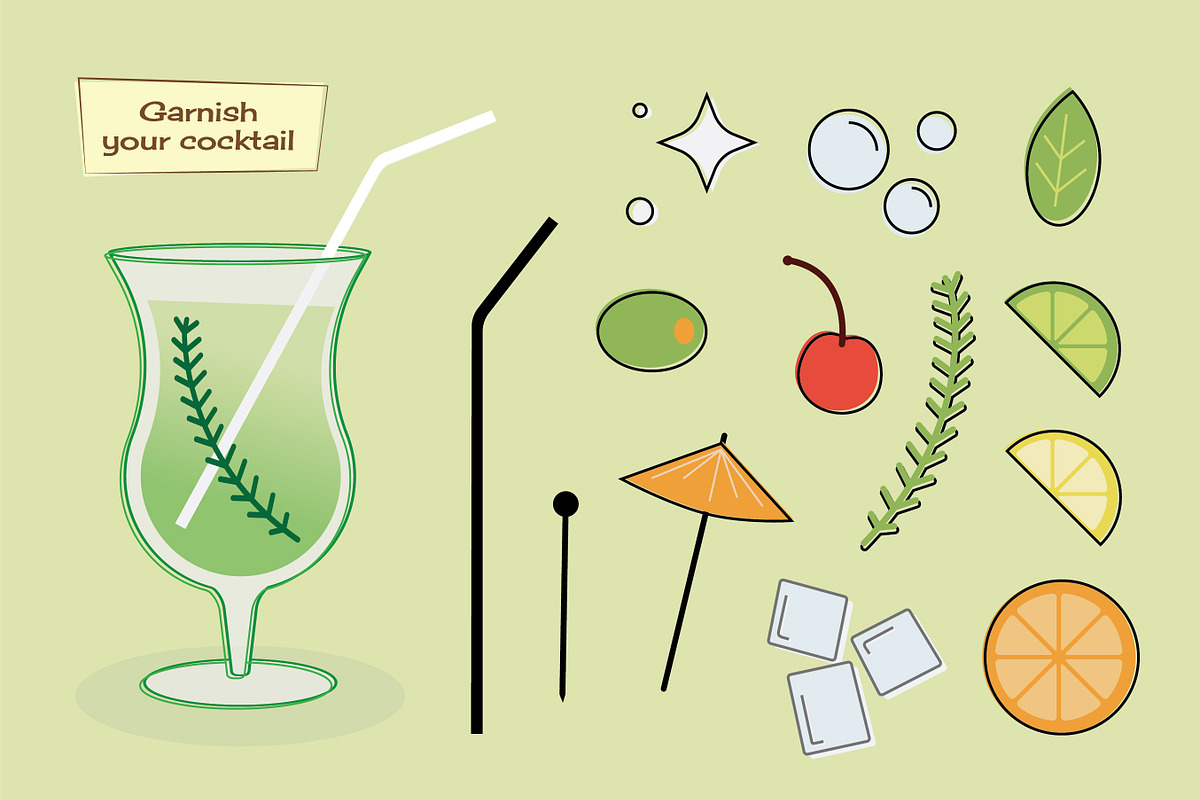 Retro Cocktail Creator, a Graphic by Catty Studio (Photo 3 of 8)