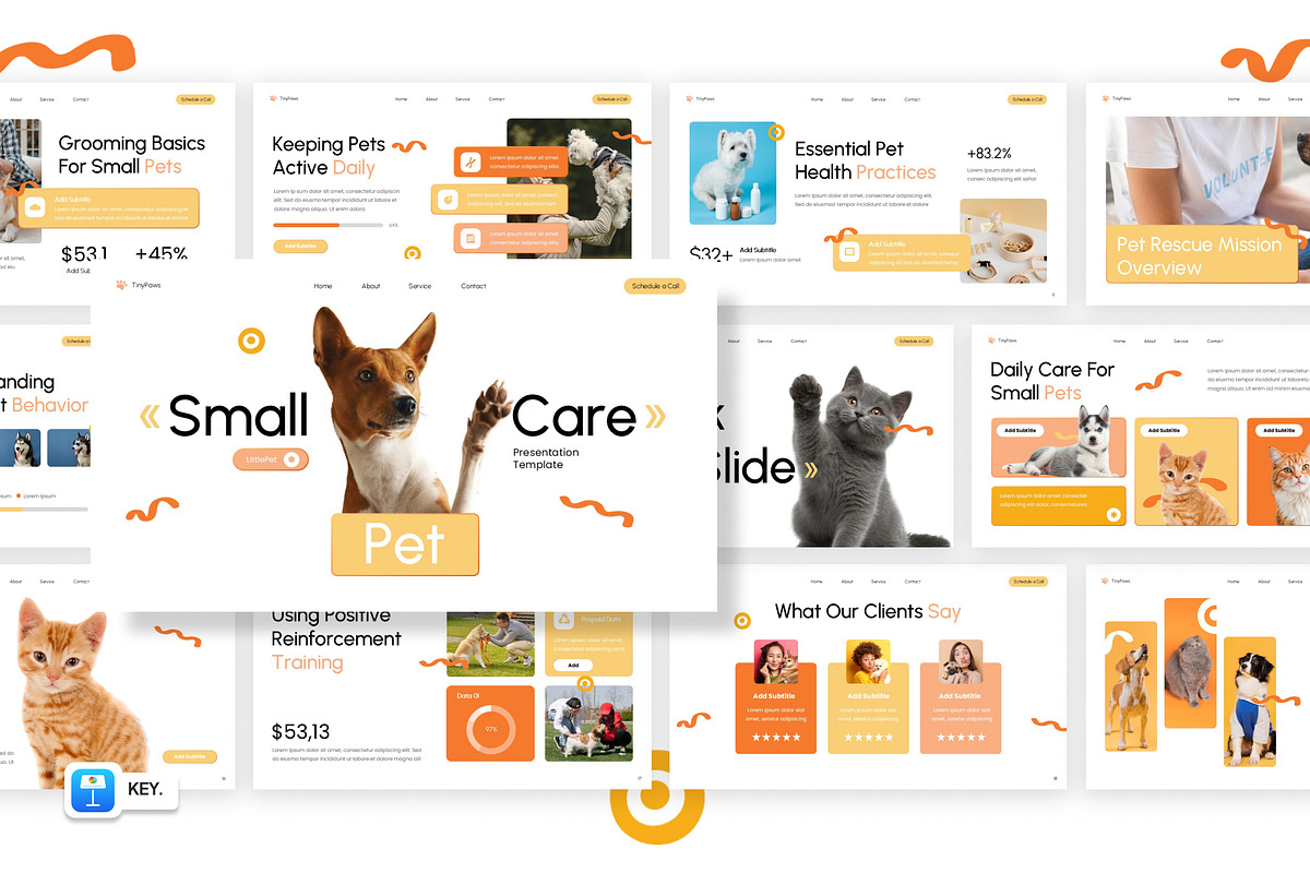 Small Pet Care Keynote, a Presentation Template by Loin Studio (Photo 1 of 4)